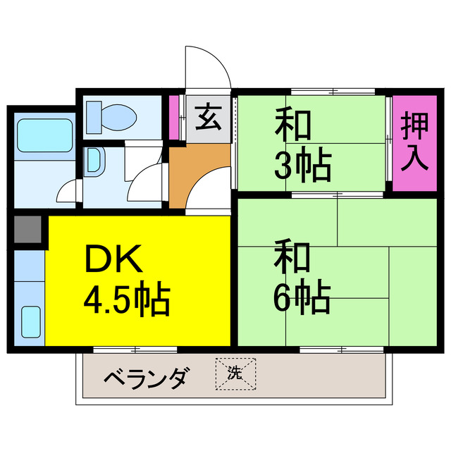 サンコー第２ハイツの間取り