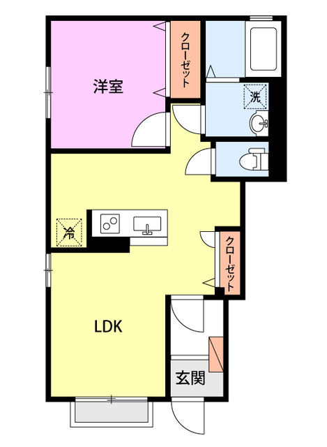 ハイム山の間取り