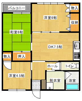 タウンナウIの間取り