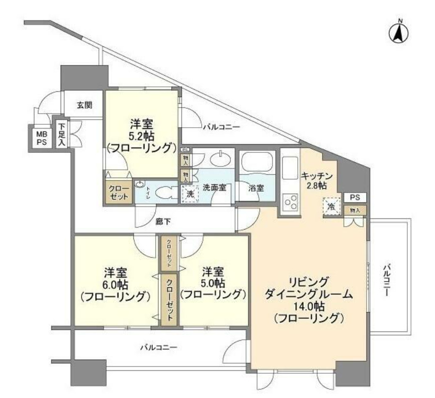 HF白金高輪レジデンスの間取り