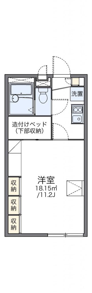 相模原市南区新戸のアパートの間取り