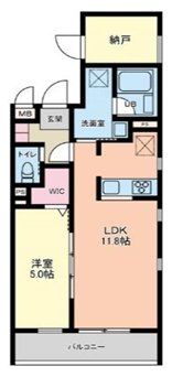 さいたま市大宮区櫛引町のマンションの間取り