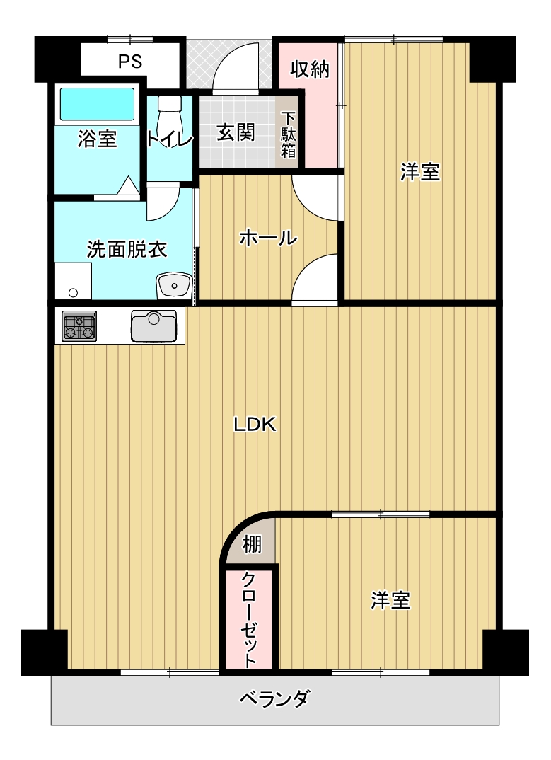 メゾンいしづちの間取り