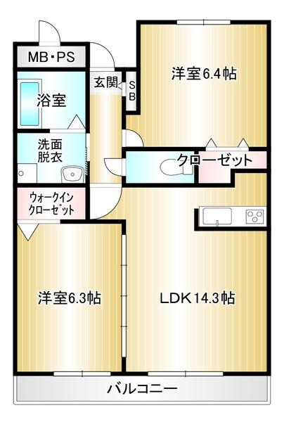 ザ・モデレートマンション片島の間取り