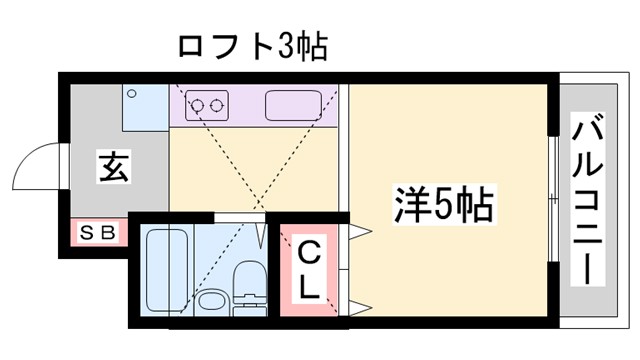 メゾン春III番館の間取り