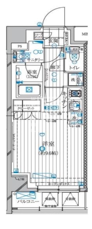 レガリス高田馬場IIの間取り