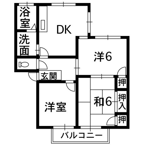 エミナンス戸坂の間取り