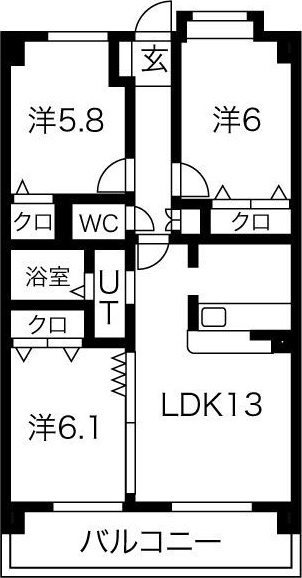 レジオンドヌールの間取り