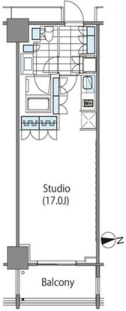 コンフォリア新宿イーストサイドタワー タワー棟の間取り