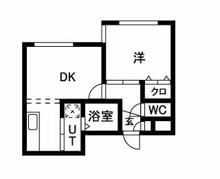 札幌市北区北二十七条西のマンションの間取り