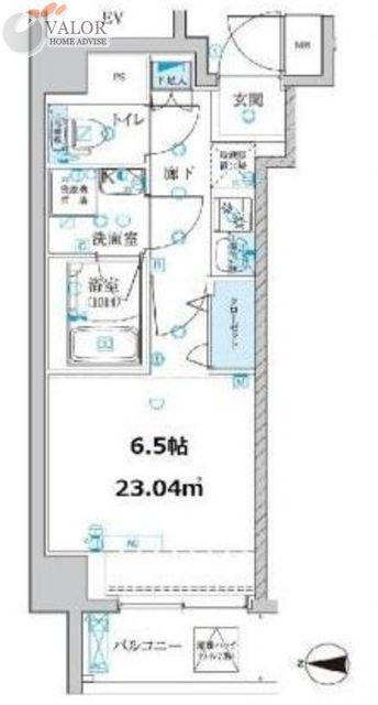 横浜市神奈川区大口通のマンションの間取り