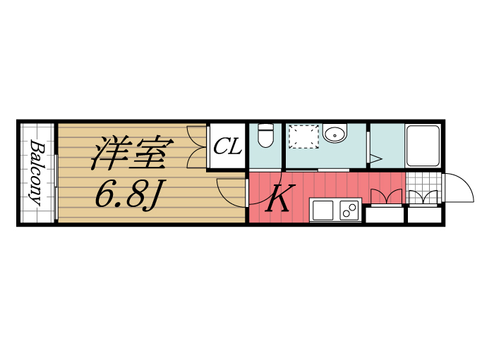 印旛郡酒々井町上岩橋のアパートの間取り