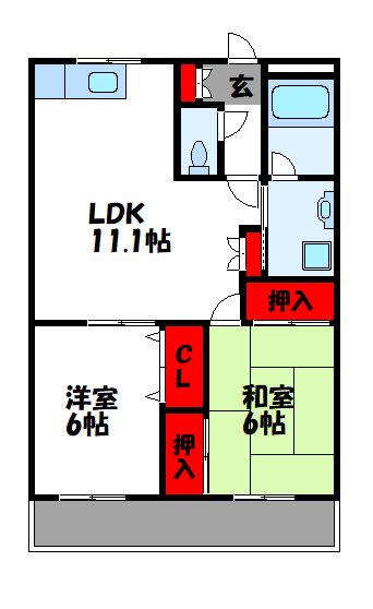 パルティールIIの間取り