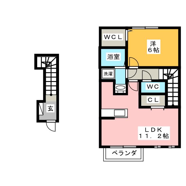 メゾンヴェールＡの間取り