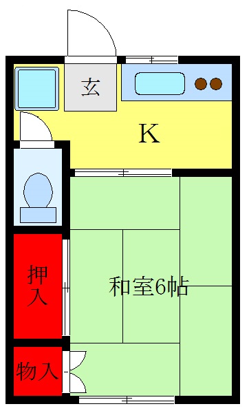 田中ハイツの間取り