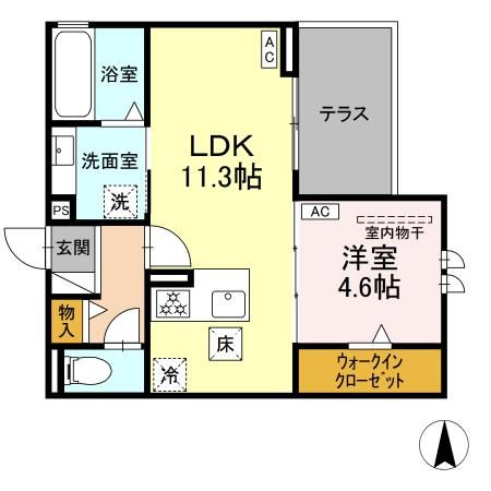 アーブル 西岩田の間取り写真