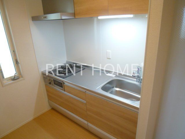 キッチン　２口ガスシステムキッチン