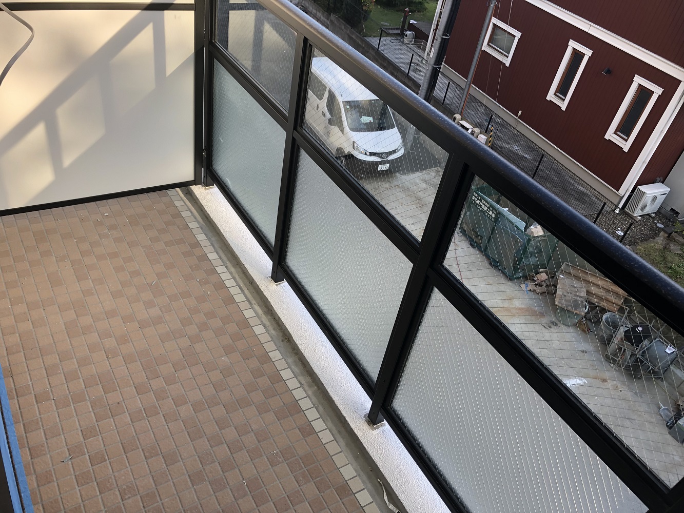 バルコニー　別部屋モデルルームの写真です