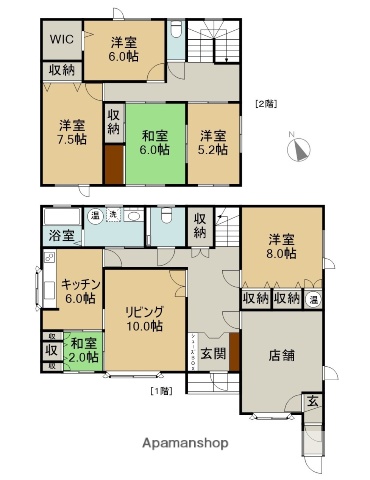 貸家4-1-3の間取り写真