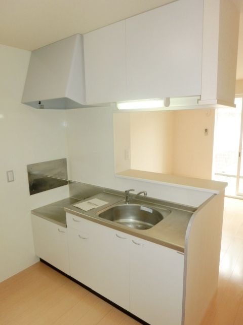 キッチン　２口ガスコンロ設置可能なカウンターキッチンです。