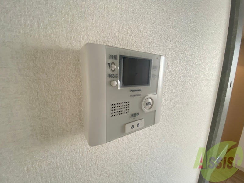 セキュリティ　インターホンは通話ができるので急な訪問があっても安心です。