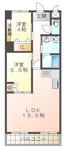 ヴィンテージコート須磨山手の間取り写真