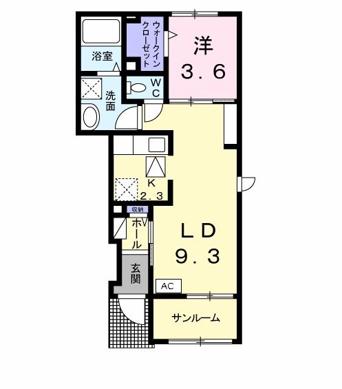 オリーブNJの間取り写真