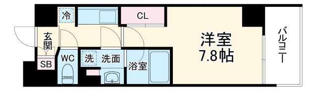 THE MUTUAL 江坂の間取り写真