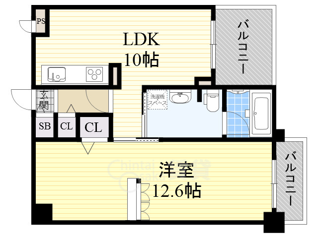 北大阪急行 緑地公園駅 徒歩20分 7階建 築20年の間取り写真