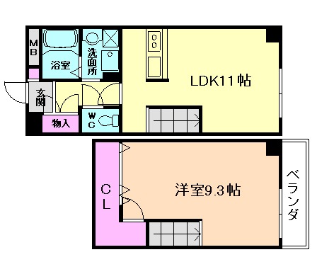 大阪モノレール本線 千里中央駅 徒歩10分 3階建 築18年の間取り写真