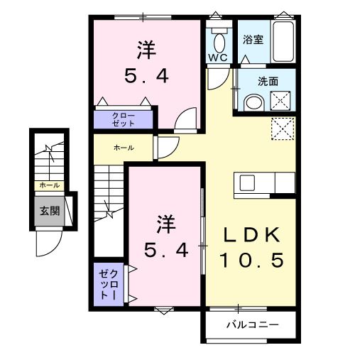 北山壱番館の間取り写真