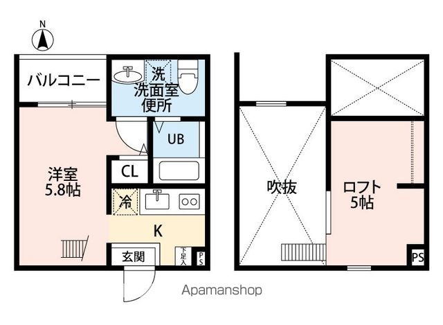地下鉄名城線 志賀本通駅 徒歩4分 2階建 築11年の間取り写真