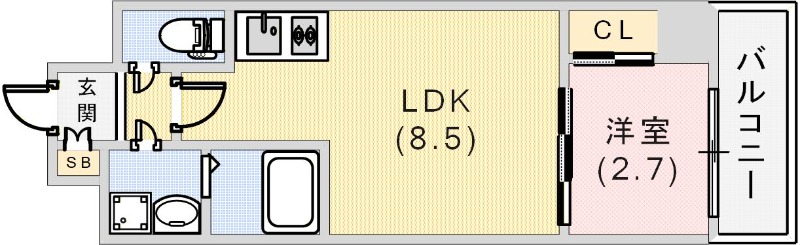 LIVIAZ KOBE LaMerの間取り写真