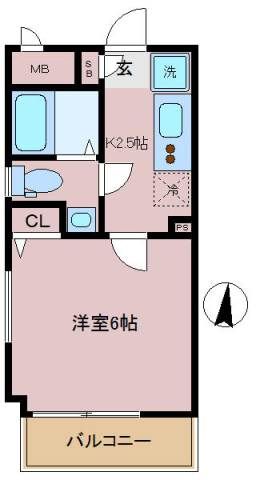 東急目黒線 西小山駅 徒歩5分 3階建 築15年の間取り写真