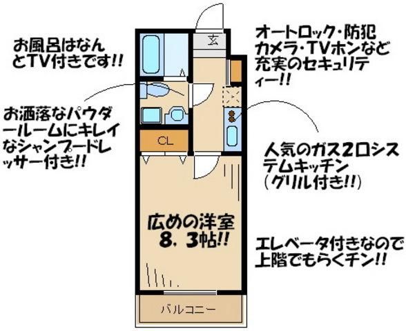 プライムアーバン烏山ガレリアの間取り写真