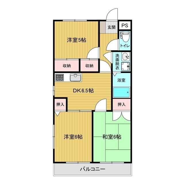 セントラルフジの間取り