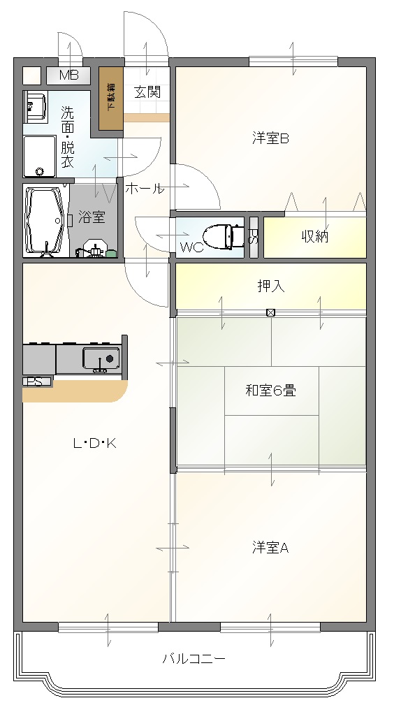 ピオーネハイツの間取り