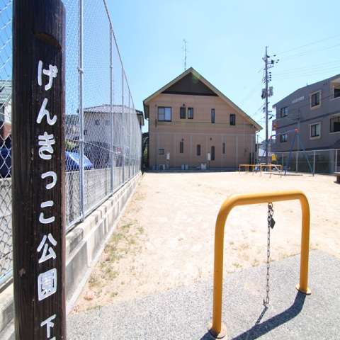 【下関市一の宮住吉のアパートの公園】