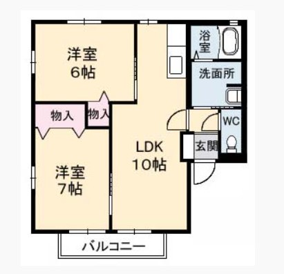 アムールミシマEの間取り