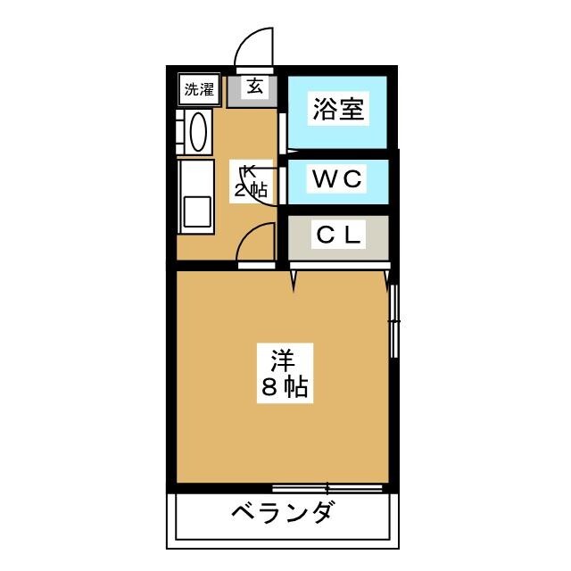 東京都狛江市猪方３（アパート）の賃貸物件の間取り
