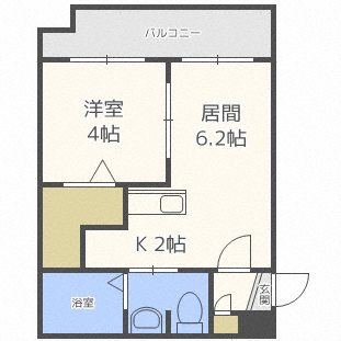 ＶＩＬＬＡＧＥ北大通壱番館の間取り