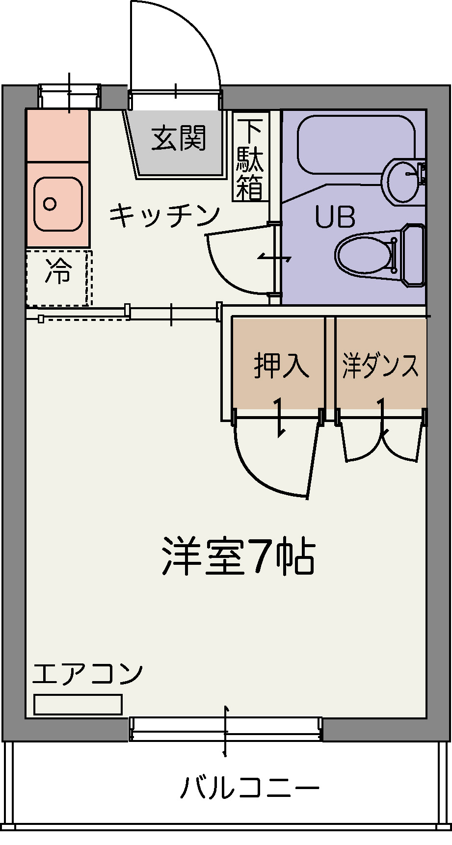 コーポ奈佳の間取り