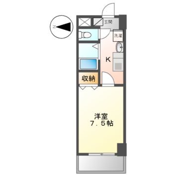 名古屋市港区港楽のマンションの間取り