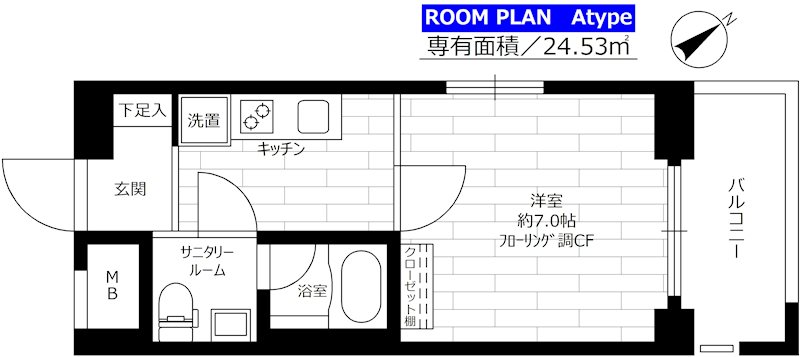 グランドコンシェルジュ立川の間取り