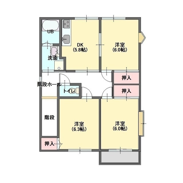 ハイステージＴＡＫＡＮＯの間取り