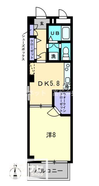 スピリア三条の間取り