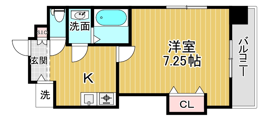 Luxe深江橋の間取り