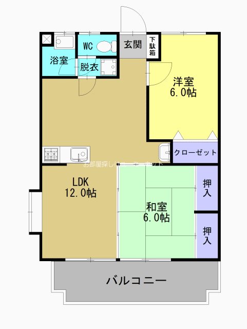 東コーポの間取り