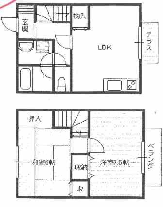 フロイデ壱番館の間取り