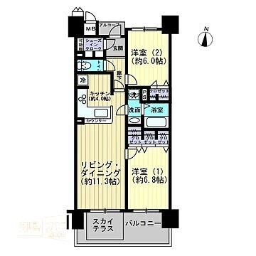 ロイヤルガーデン高松駅西オーシャンビュー弐番館の間取り